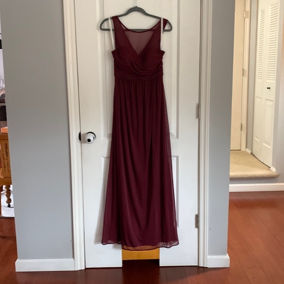 Wine colored dress from David’s bridal - Picture 1 of 5